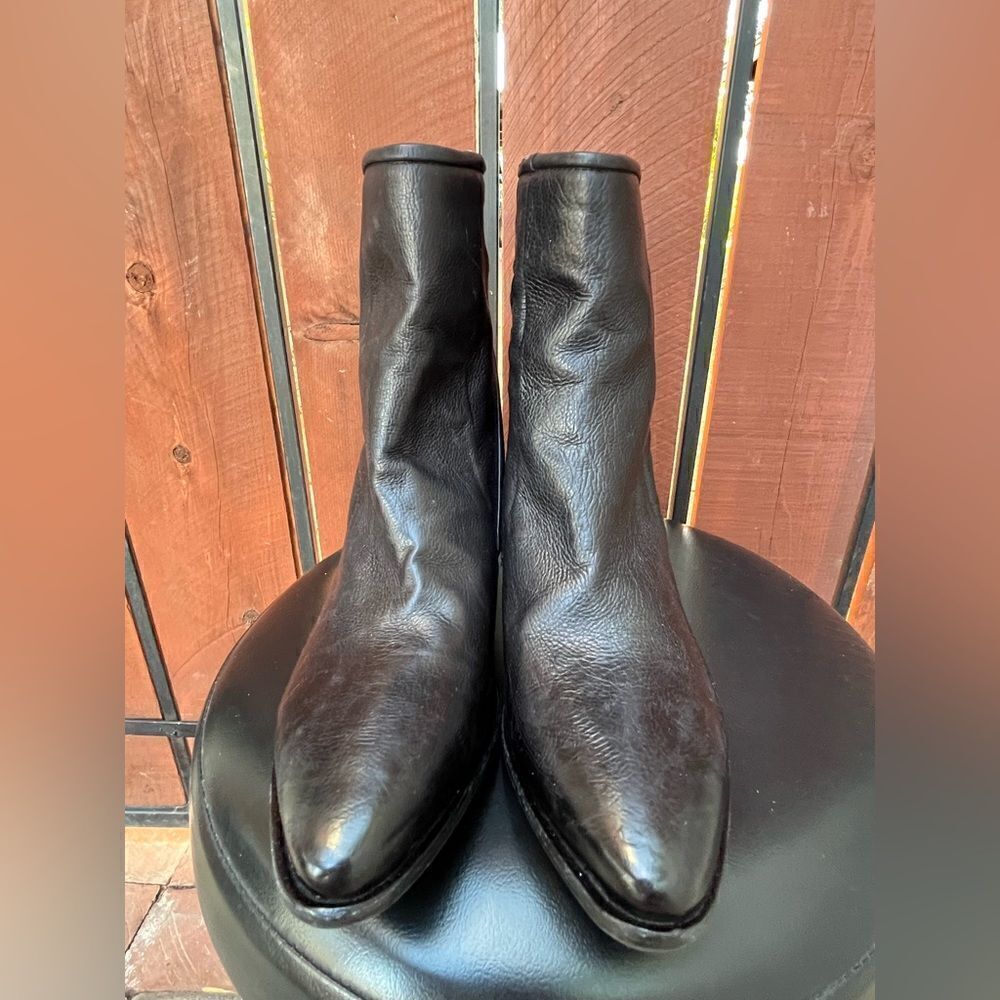 A.S.98 Earl Pointed Toe Western Boots size 38EU Black - Picture 6 of 9